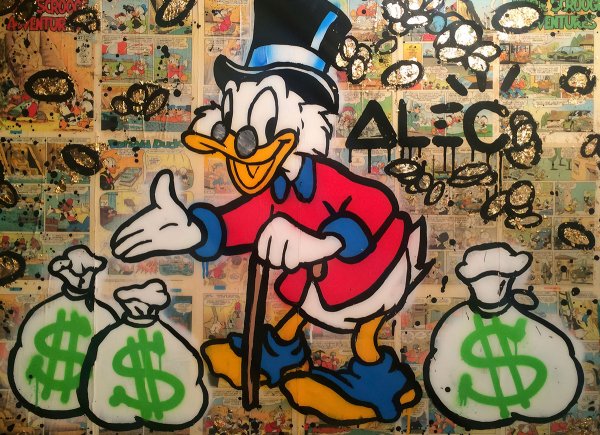 Алек Монополи картины Дональд дак