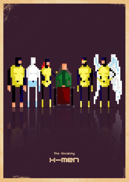 Пиксельный Постер