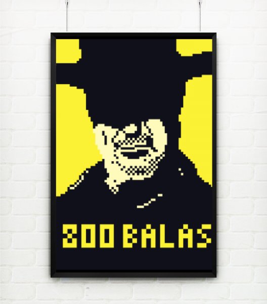 Плакат по пикселям