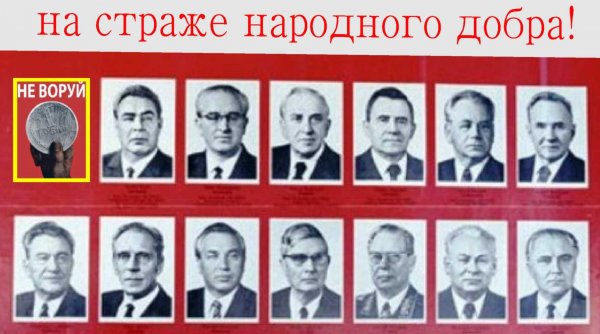 Политбюро ЦК КПСС 1980г.