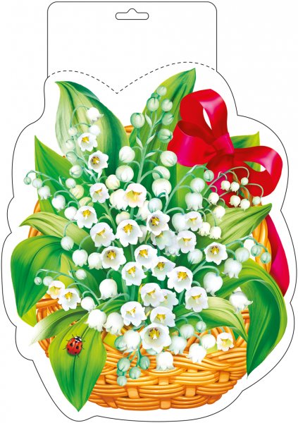 Плакат вырубной 8 марта