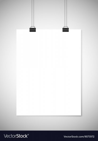 Лист плакатный висящий