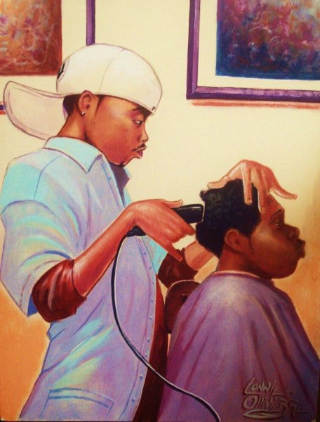 Картина парикмахерская