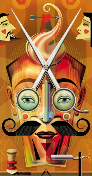 Картина парикмахер