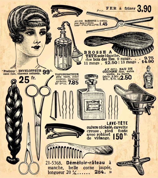 Старая реклама парикмахерских