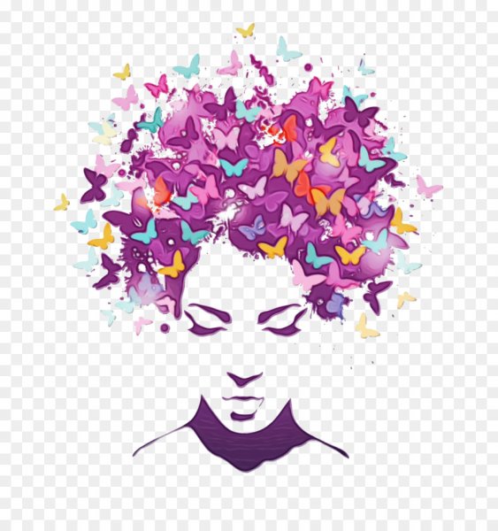 Девушка с волосами из бабо