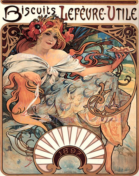 Альфонс Муха рекламные плакаты