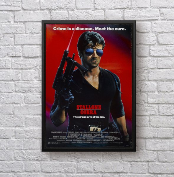 Плакат Сильвестр Сталлоне Кобра купить