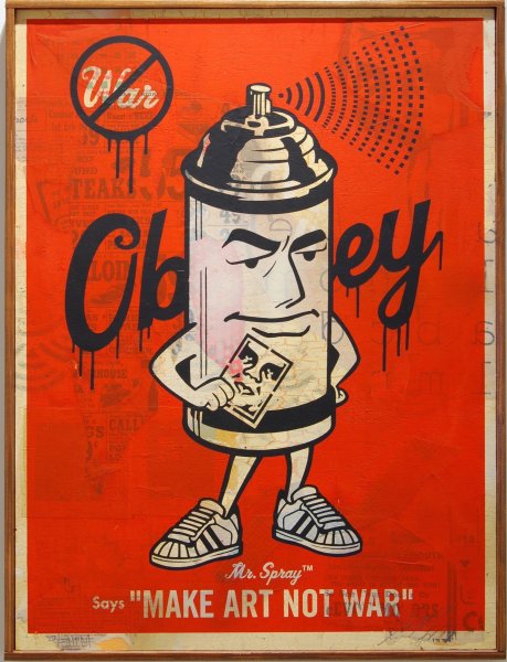 Shepard Fairey make Art not War