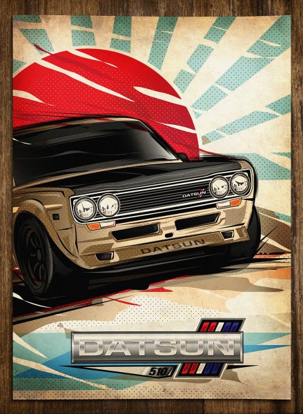 Плакаты с японскими машинами