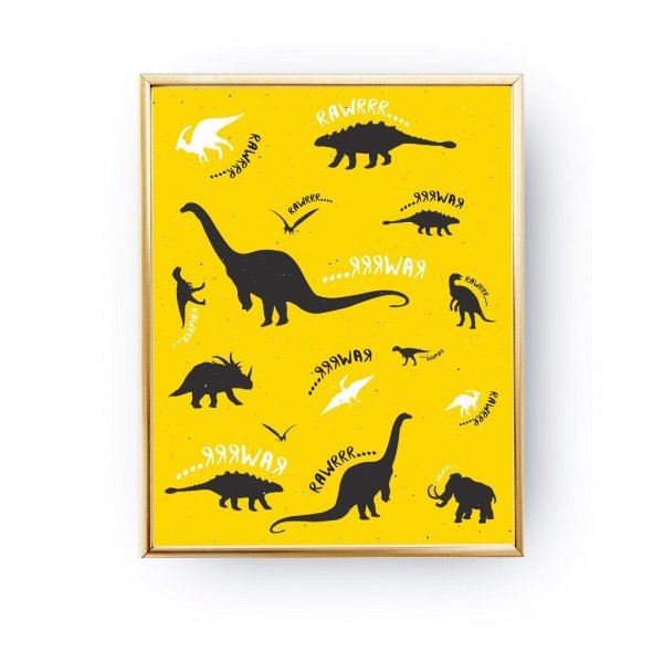 Плакат "динозавры"