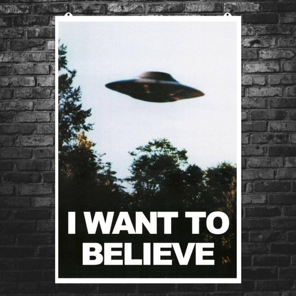 I want to believe Постер Малдера