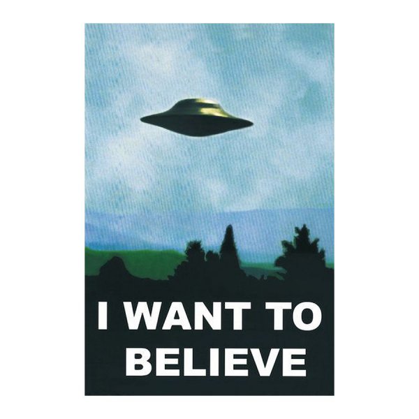 Плакат Малдера i want to believe