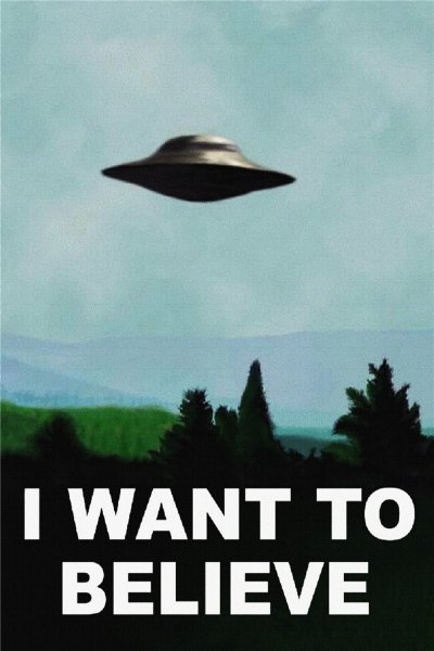 X files i want to believe плакат