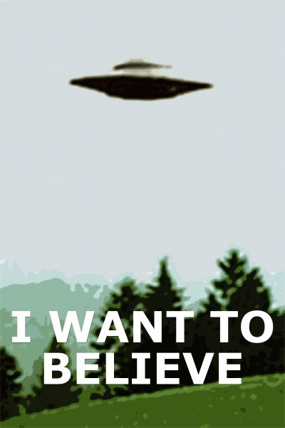 X files i want to believe плакат