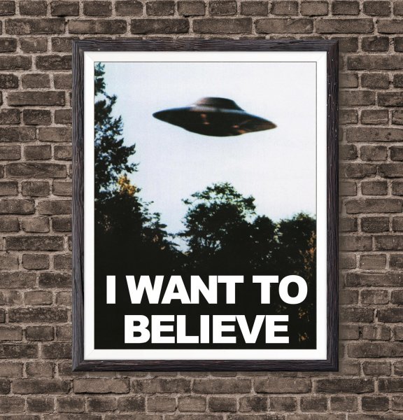 Секретные материалы Постер i want to believe