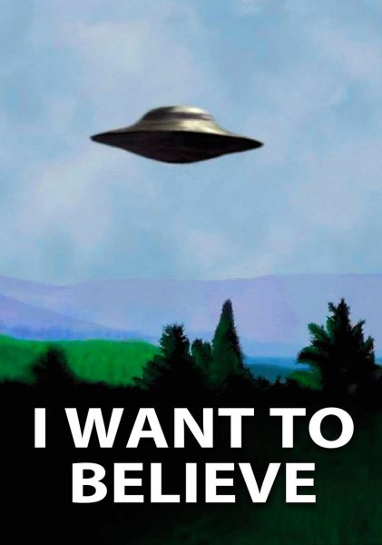 Секретные материалы плакат i want to believe