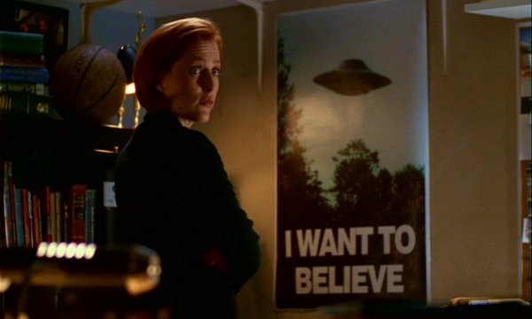 Секретные материалы плакат i want to believe