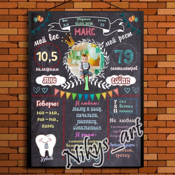 Постер достижений мимишки