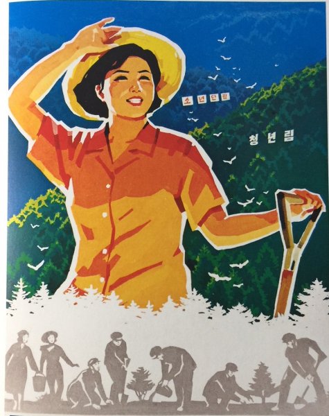 Плакаты КНДР С женщинами