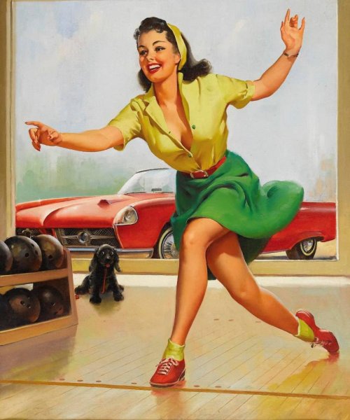 Пин ап от художника Валерия Барыкина
