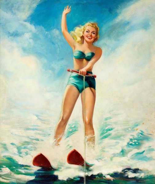 Девушки в стиле пин ап в купальниках