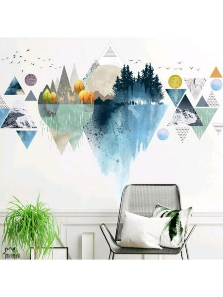 Наклейка пластик интерьерная "воздушные шарики" 60х90 см