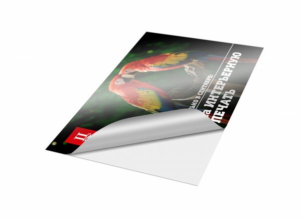 Печать на пленке самоклеящейся