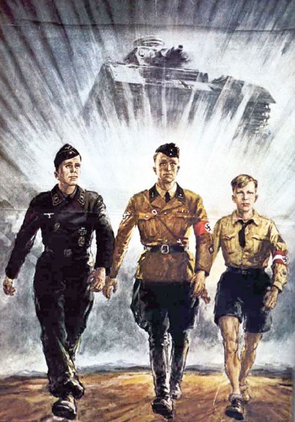 Плакаты 3 рейха Гитлерюгенд