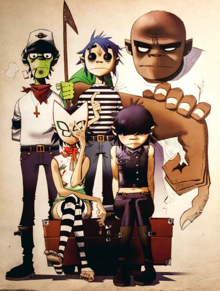 Gorillaz Noodle 2d Merdoc Rassel девочки
