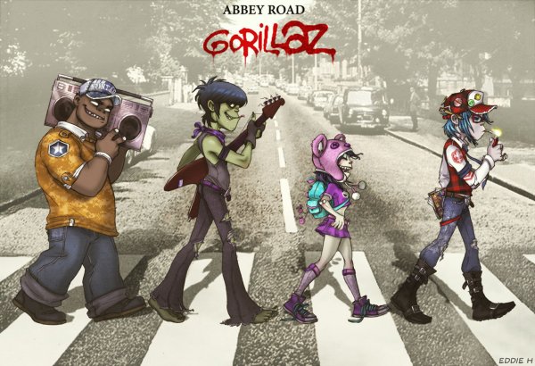 Группа Gorillaz Постер