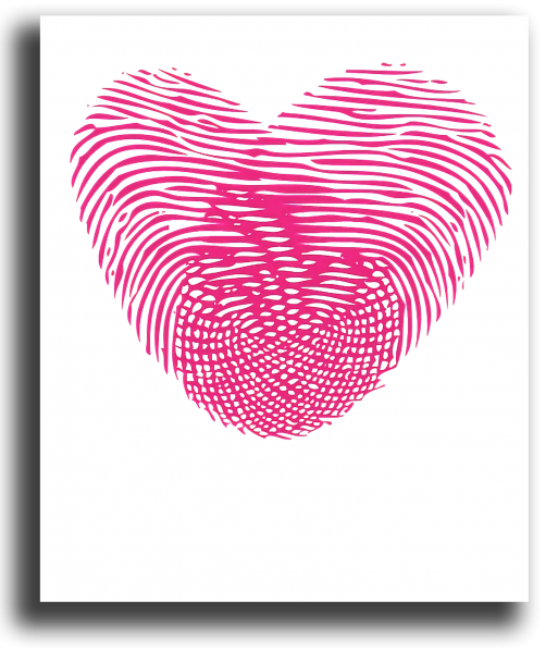 Плакат с сердечками