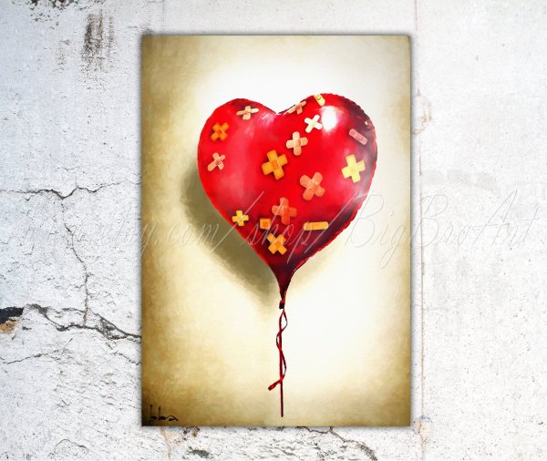 Плакат сердце