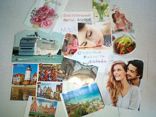 Карта желаний коллаж