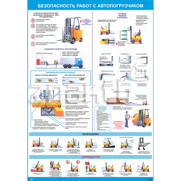 Безопасная работа погрузчика
