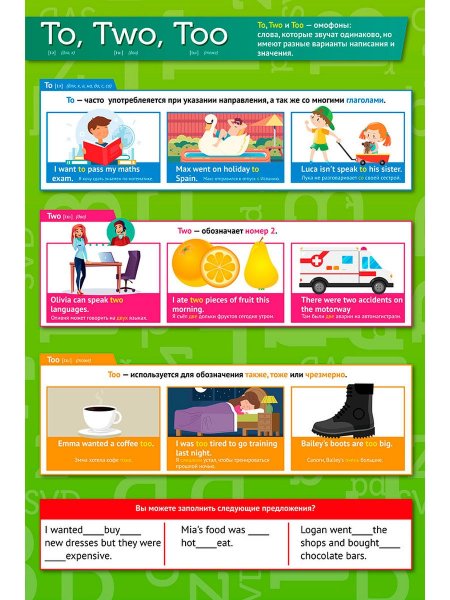 Глагол плакат