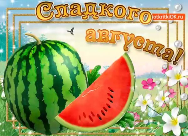 Открытки счастливого августа