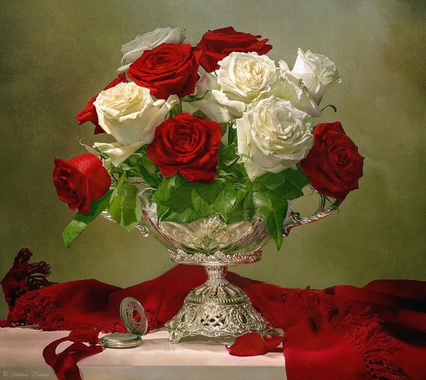 Открытки красивый букет роз