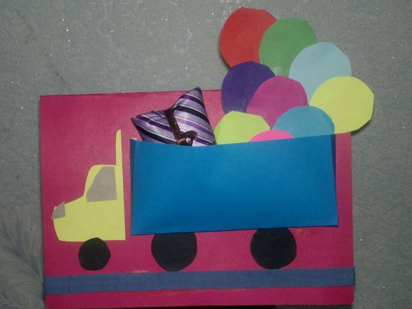 Открытка папе на день рождения своими руками