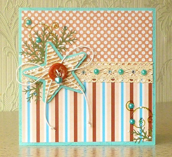 Открытки Скрапбукинг простые