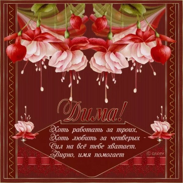 Поздравления с днём рождения Дмитрия