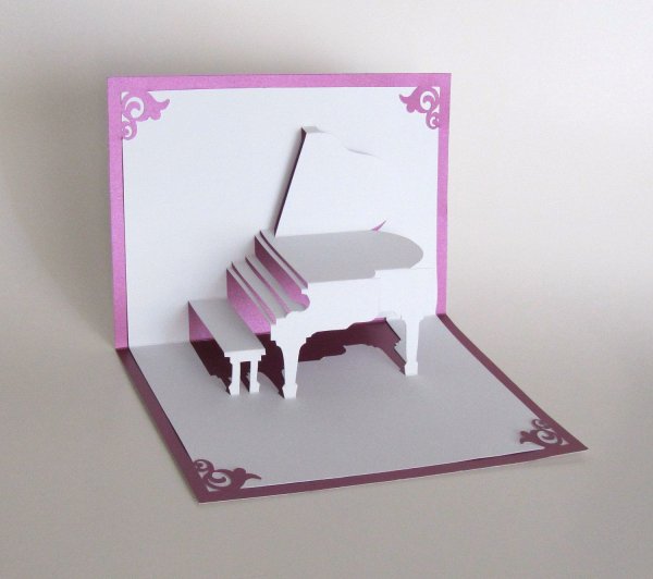 Объемная открытка на др