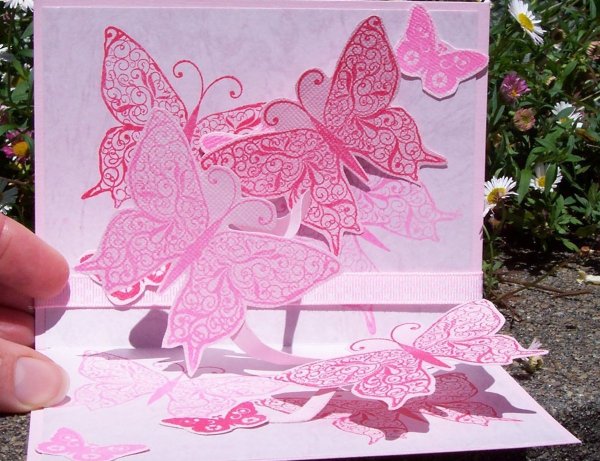 Цветы для открытки своими руками