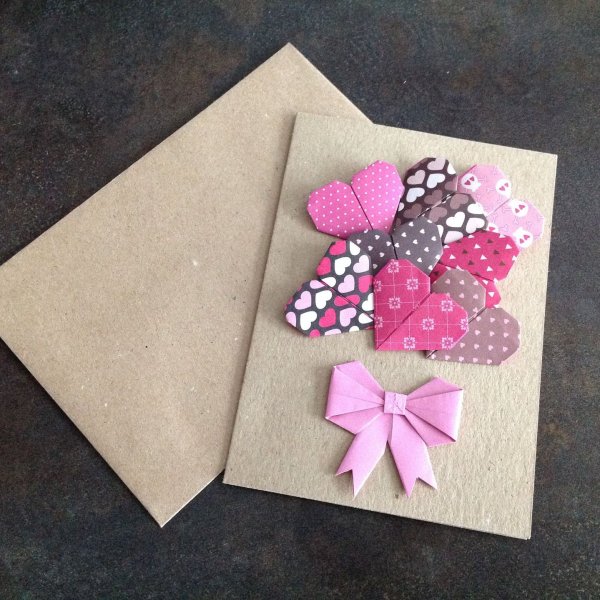 Интересные открытки оригами