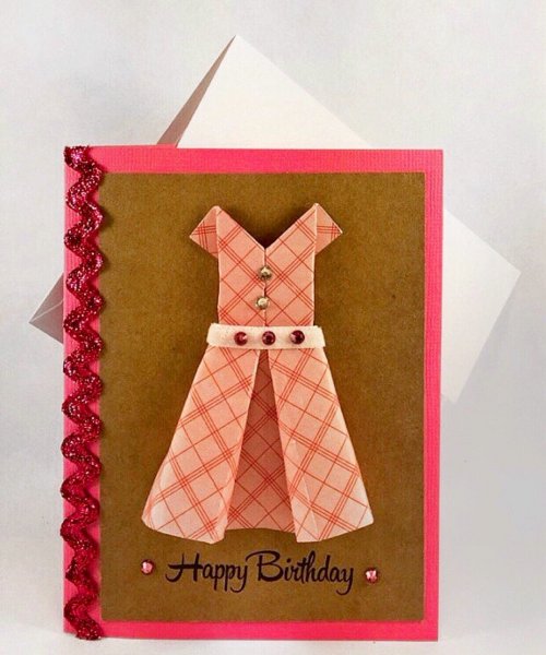 Открытка оригами