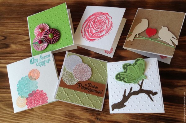 Дизайнерские мини открытки