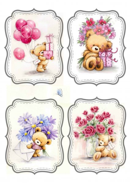 Бирочки для скрапбукинга детские