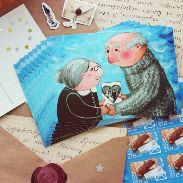 Оформление открытки для посткроссинга