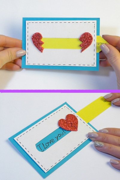 Аткрытка свайми руками