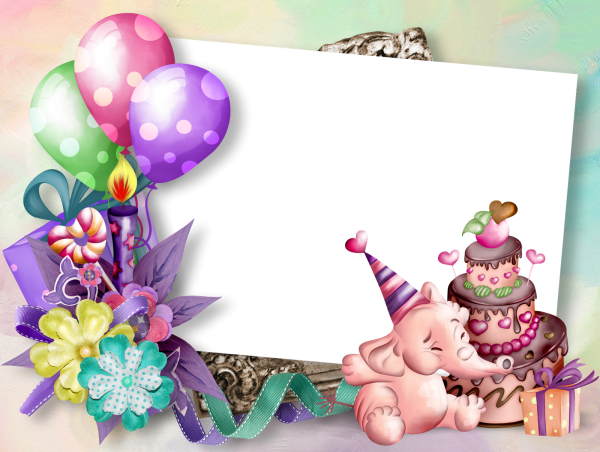 Рамки с днем рождения для детей